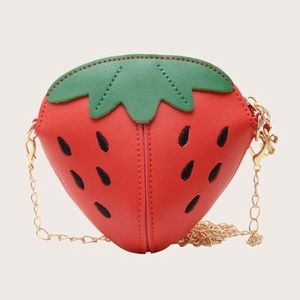 Small Strawberry Crossbody Purse Bag
